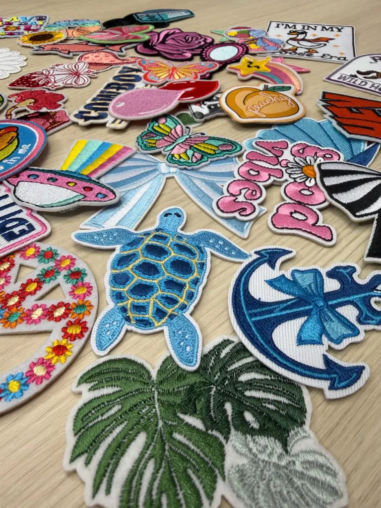 Embroidered Fabric Patch Set