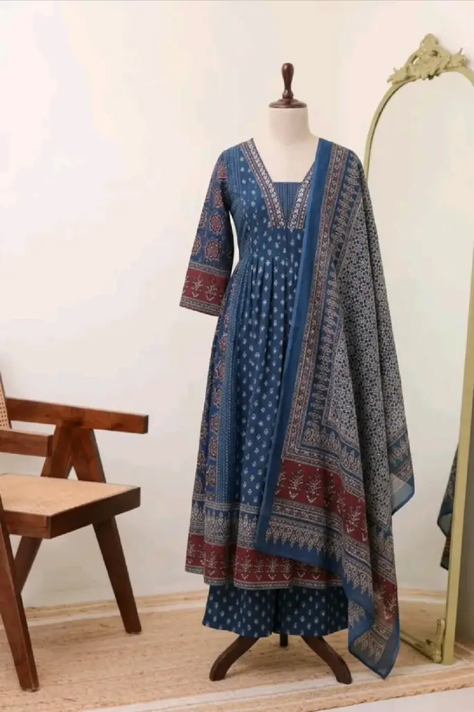Jaipuri Angrakha Kurta Set