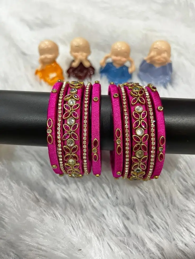 Silk Thread Bangles Pair
