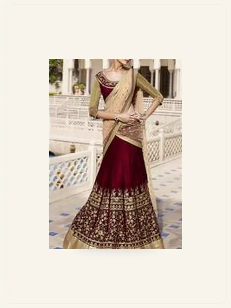 Bridal Velvet Lehenga - alternate product photo