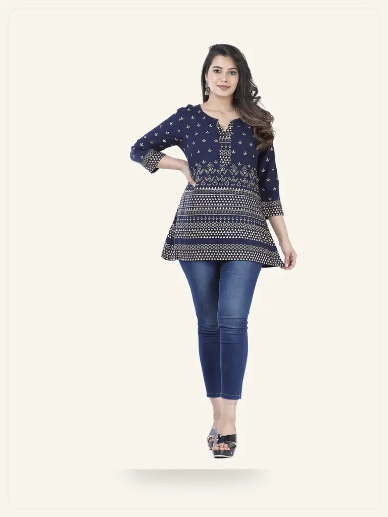 Budget Kids Ethnic Top - model studio photo