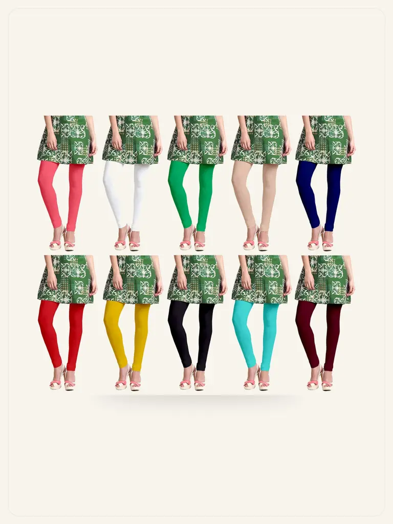 Churidar Leggings Pack - model studio photo