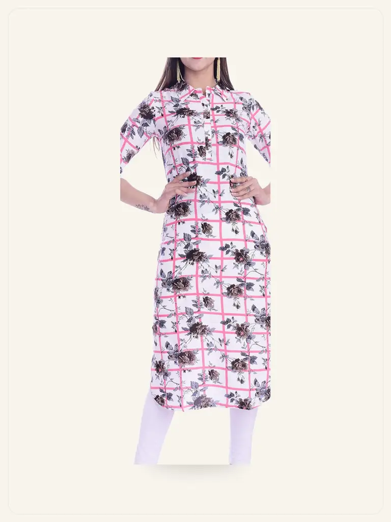 Cotton Straight Kurta - alternate product photo