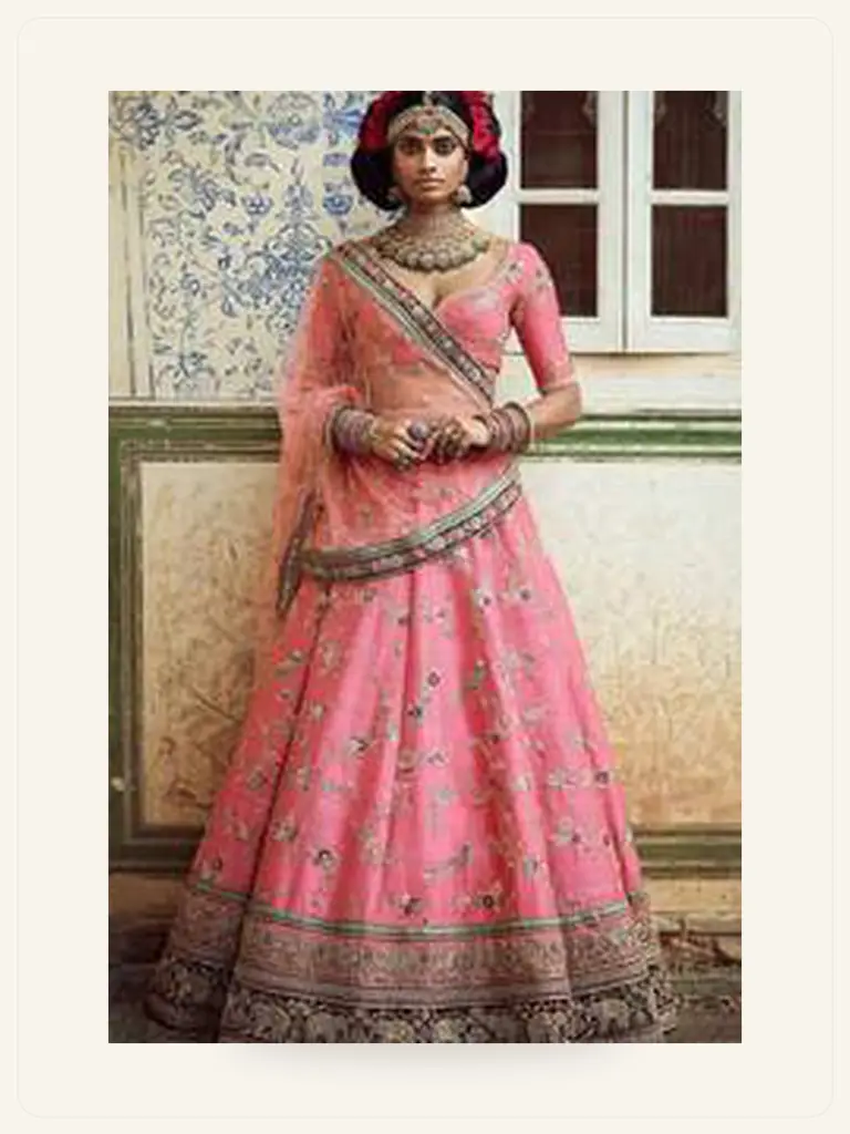Designer Bridal Lehenga Set - alternate view