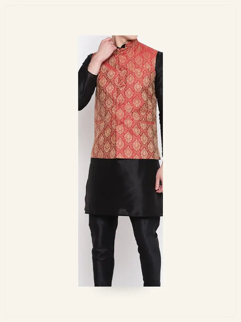 Embroidered Bandhgala Jacket - alternate product photo