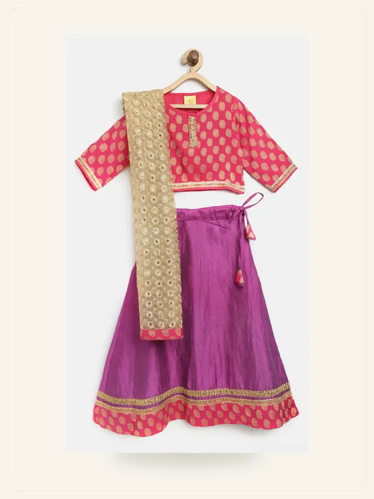 Girls Lehenga Choli - model studio photo