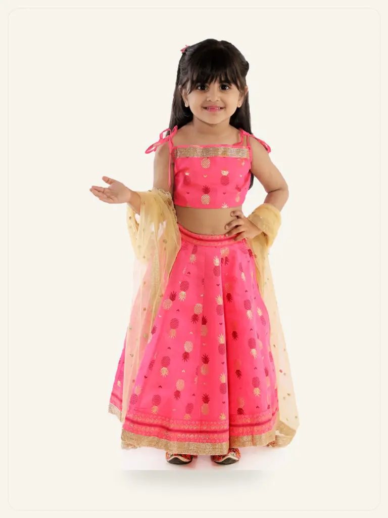 Girls Sharara Set - model studio photo