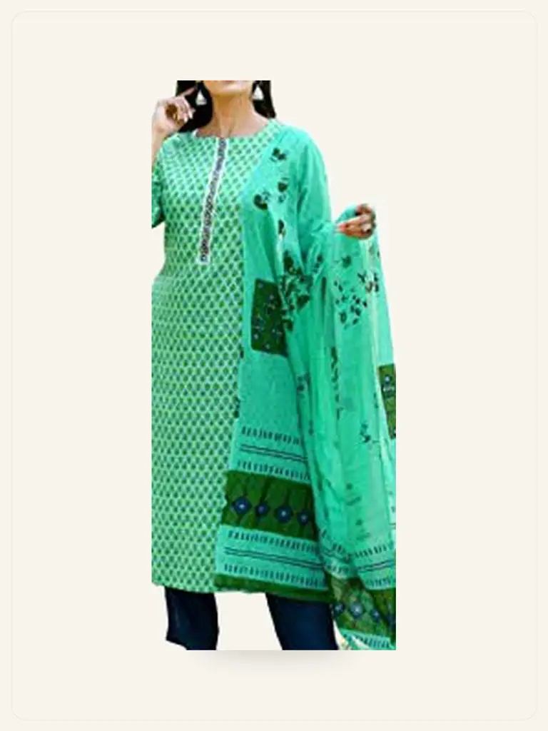 Indigo Block Print Kurta Set - alternate product photo