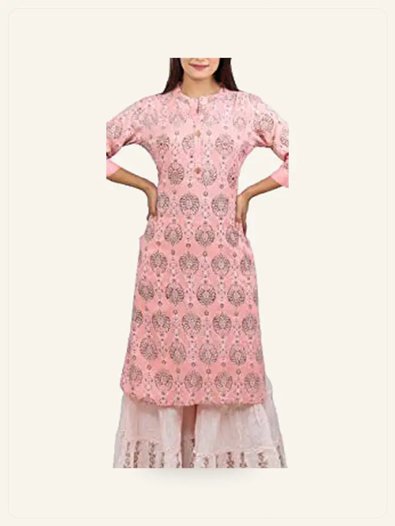 Mirror Work Kurta Palazzo Set - alternate product photo