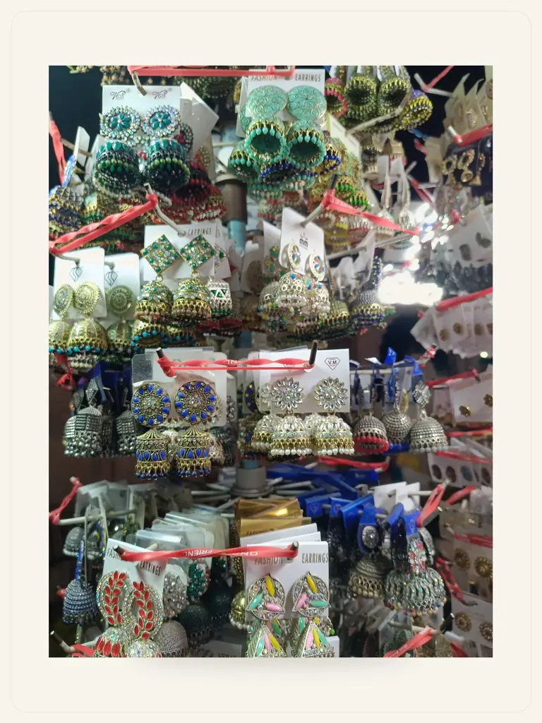 Oxidised Jhumka Earrings - alternate view