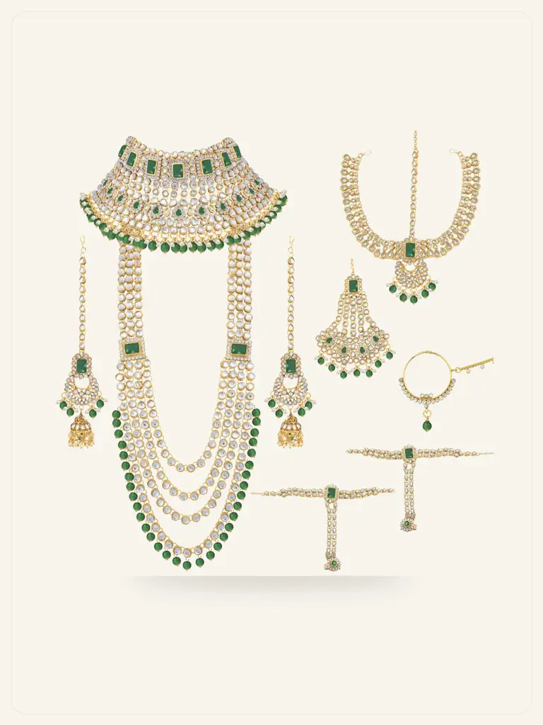 Pearl Maang Tikka - model studio photo