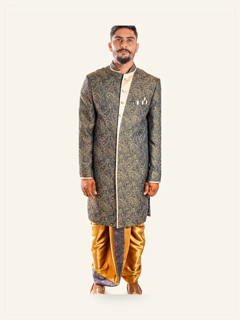 Premium Wedding Sherwani - alternate view