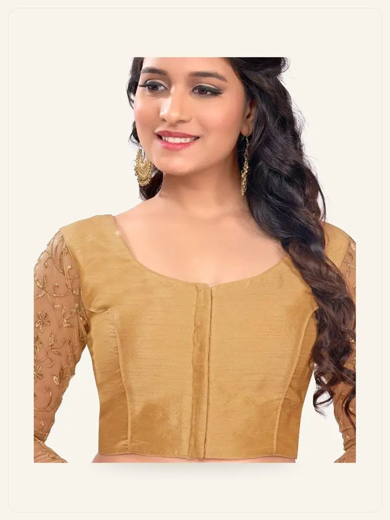 Ready Stitched Silk Blouse - alternate product photo