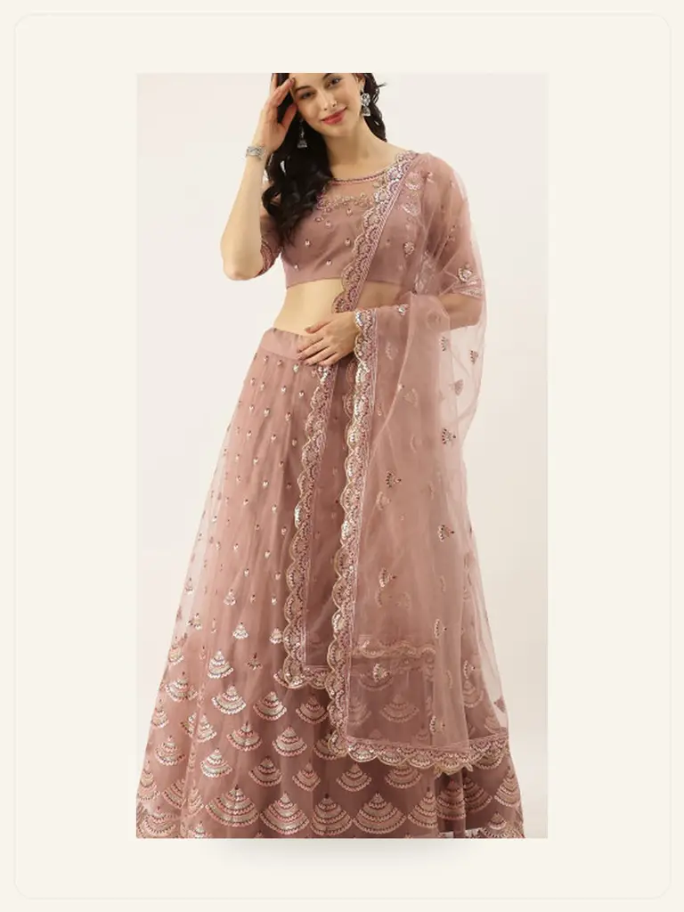 Sequin Cocktail Lehenga - alternate view