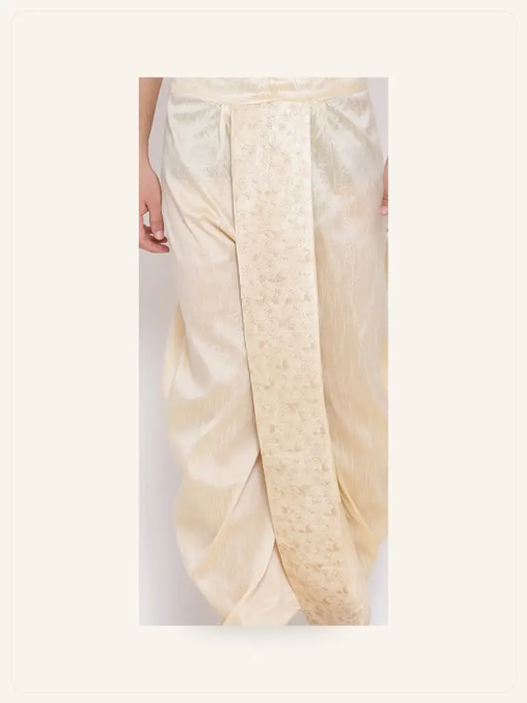 Silk Cape Dhoti Set - alternate product photo