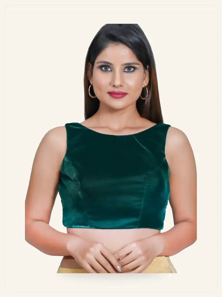 Velvet Embroidered Blouse - alternate view